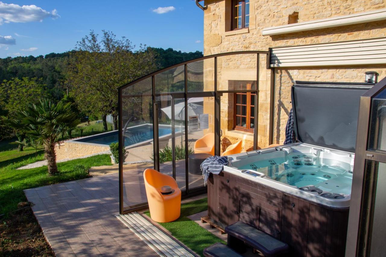 Le Four A Pain, Gite Avec Piscine Et Spa Proche Sarlat Marquay Екстер'єр фото